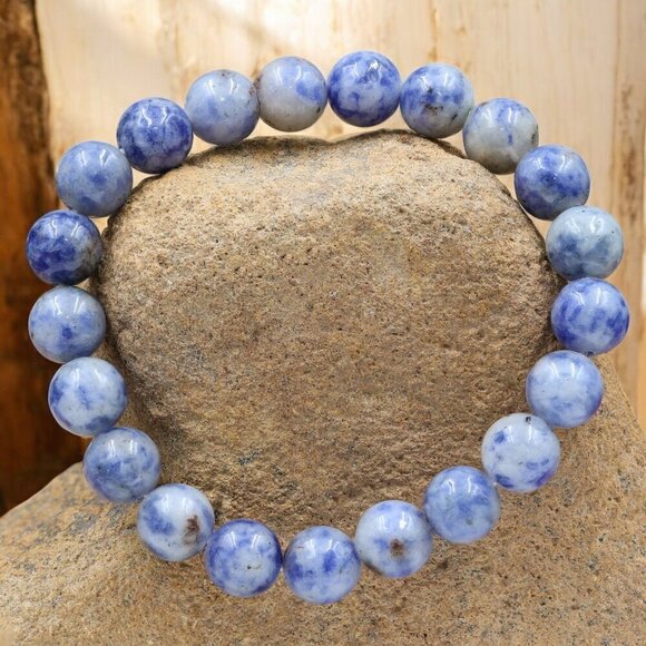 Sodalite Gemstone Bracelet Handmade - Picture 1 of 6